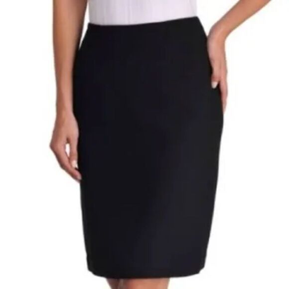 Nygard Collection Black Pencil Skirt, Slit in the Back, Lined, Size 16, NWT - Picture 1 of 12